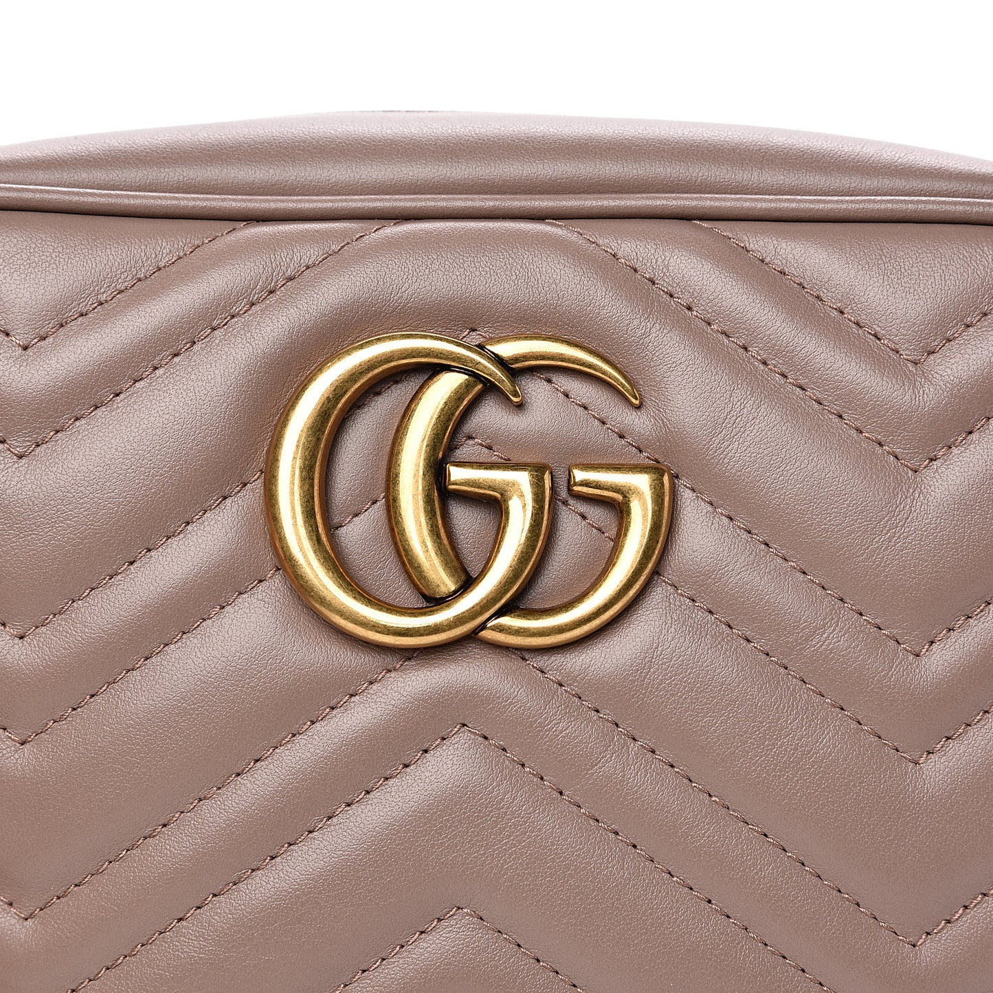 Calfskin Matelasse Small GG Marmont Chain Shoulder Bag Porcelain Rose