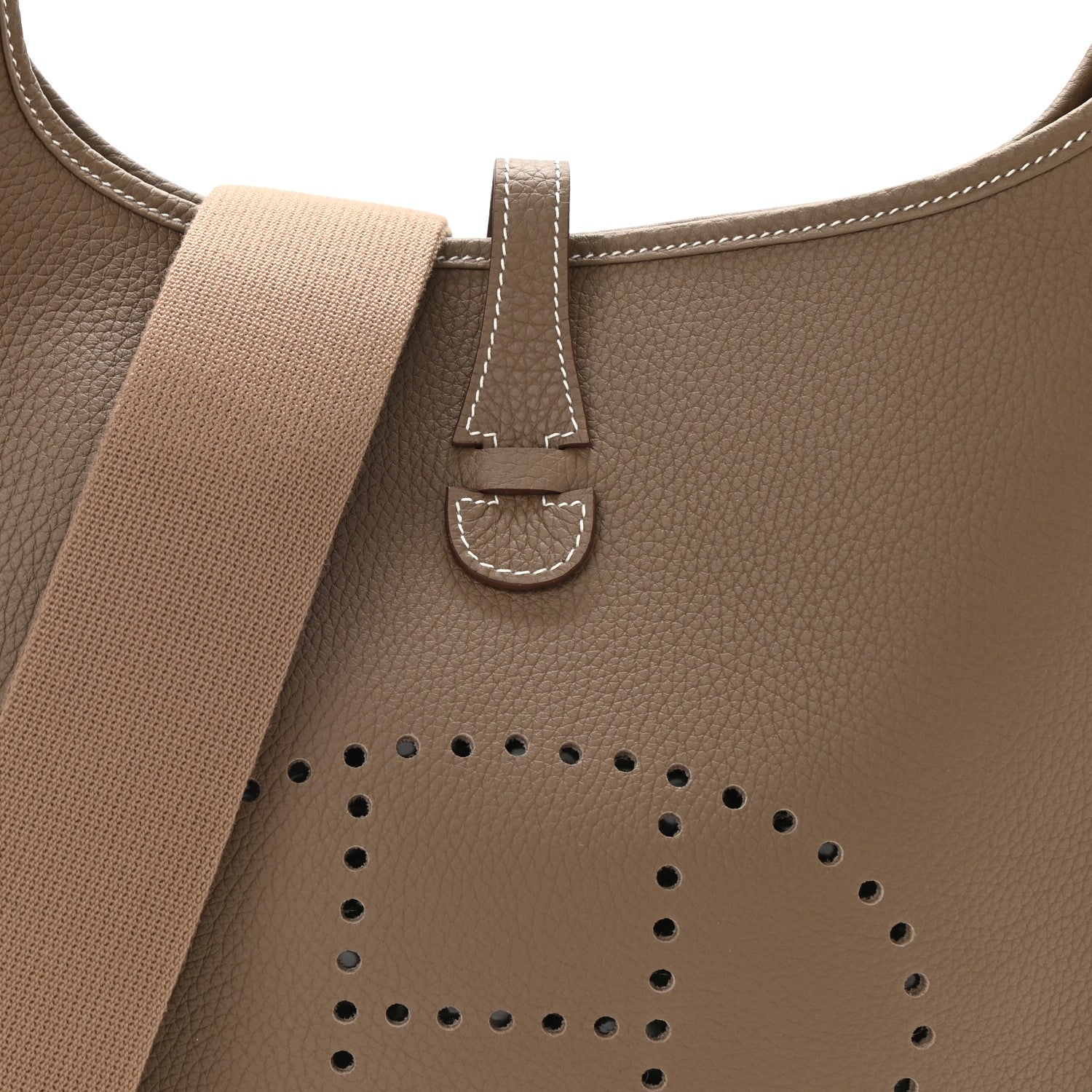 Hermes Taurillon Clemence Evelyne III PM Etoupe 8 of 11