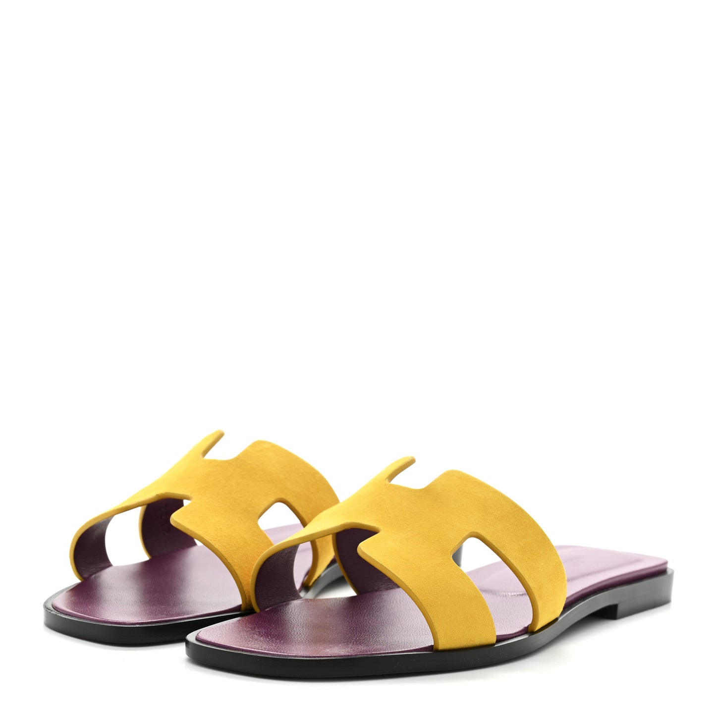Suede Goatskin Oran Sandals 37.5 Jaune Topaze