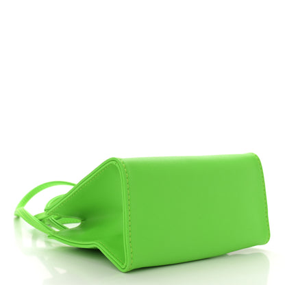 Telfar Vegan Leather Small Shopping Bag Highlighter Green 4 of 9