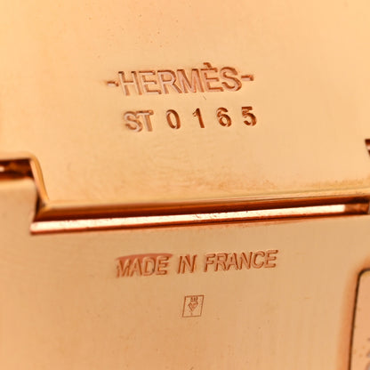 Hermes Enamel Extra Wide Clic Clac H Bracelet GM Black 4 of 6