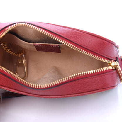 Gucci GG Supreme Monogram Flora Web Mini Ophidia Shoulder Bag Red 4 of 9