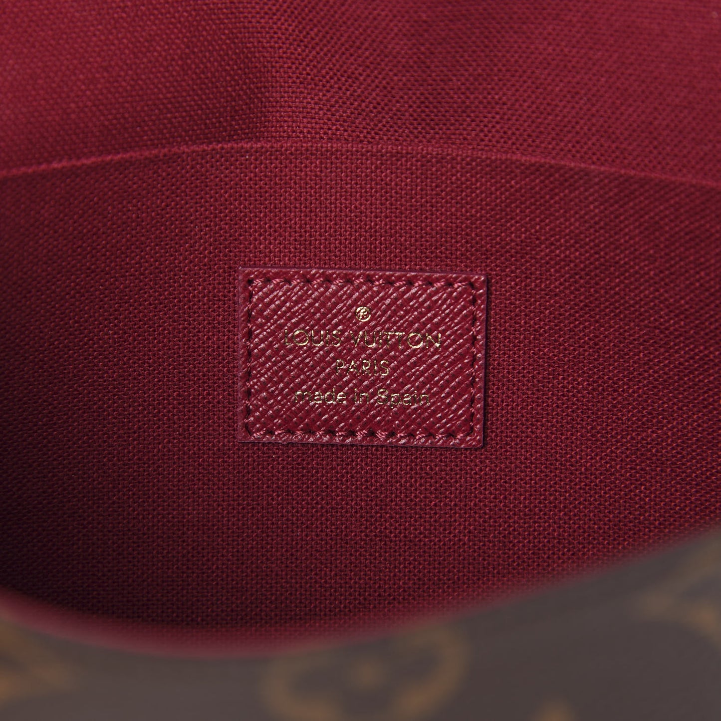 Monogram Pochette Felicie Chain Wallet Fuchsia