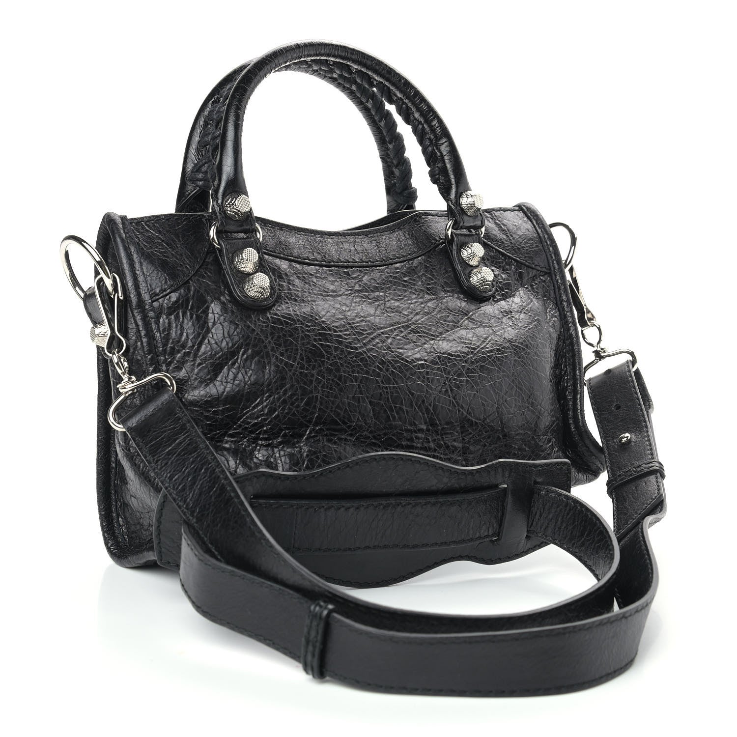 Balenciaga Agneau Giant 12 Silver Hardware Mini City Black 3 of 9