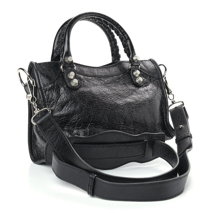 Balenciaga Agneau Giant 12 Silver Hardware Mini City Black 3 of 9
