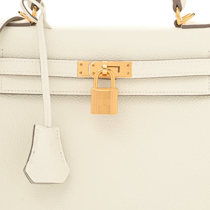 Hermes Togo Kelly Retourne 25 Mushroom 8 of 11