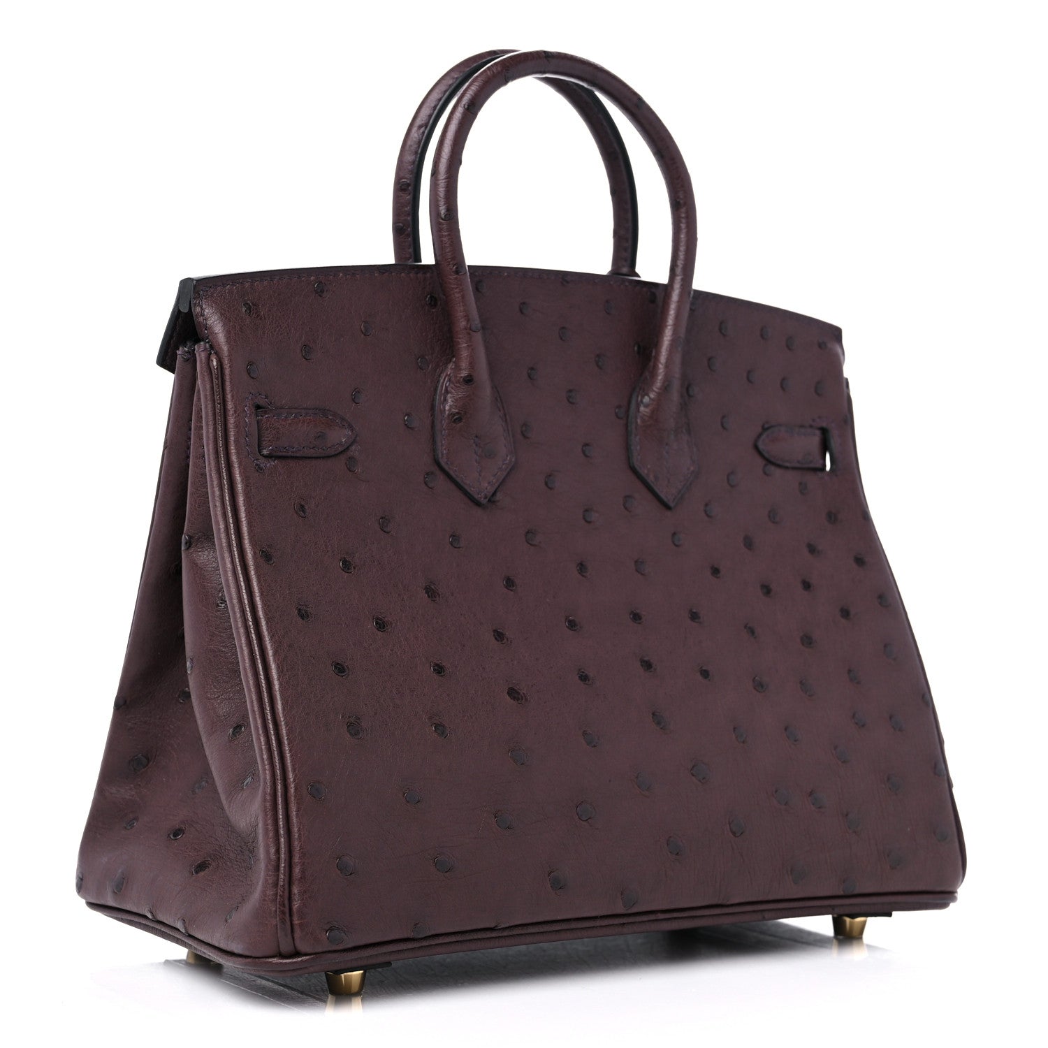 Hermes Ostrich Birkin 25 Rouge Sellier 3 of 10