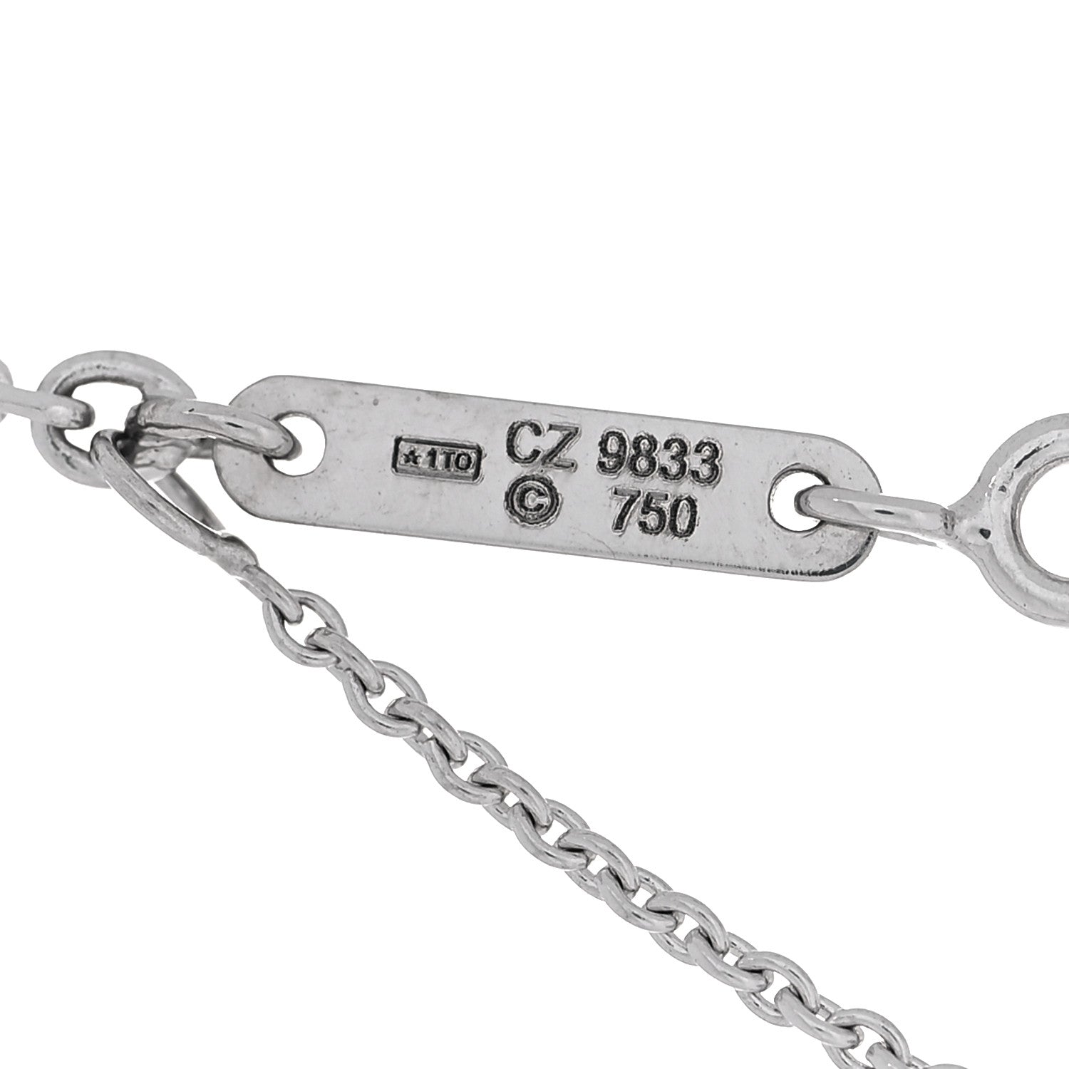 Cartier 18K White Gold Medium Hearts and Symbols Necklace 3 of 4