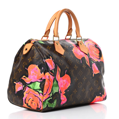 Louis Vuitton Monogram Roses Speedy 30 3 of 12