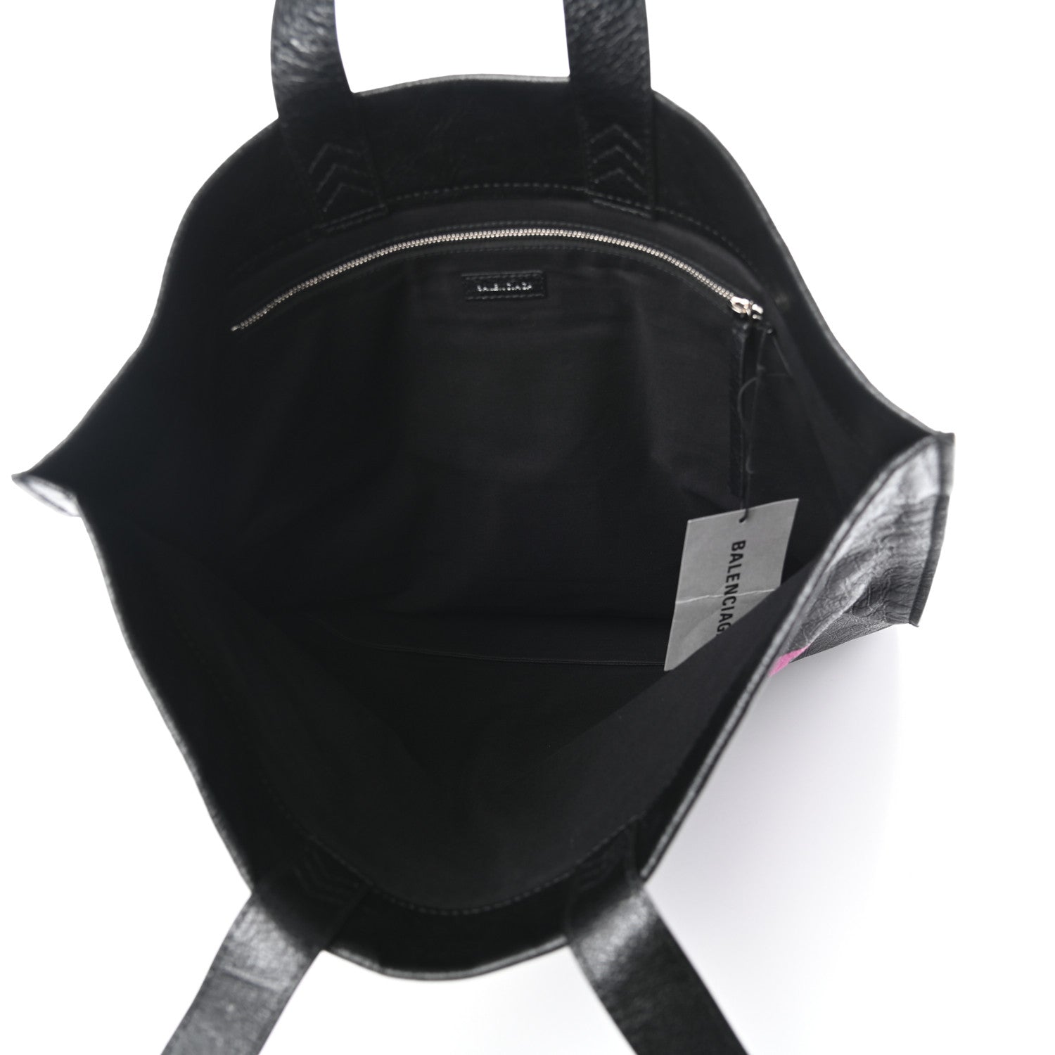 Balenciaga Agneau I Love Techno Supermarket Shopper L Black Multicolor 5 of 9