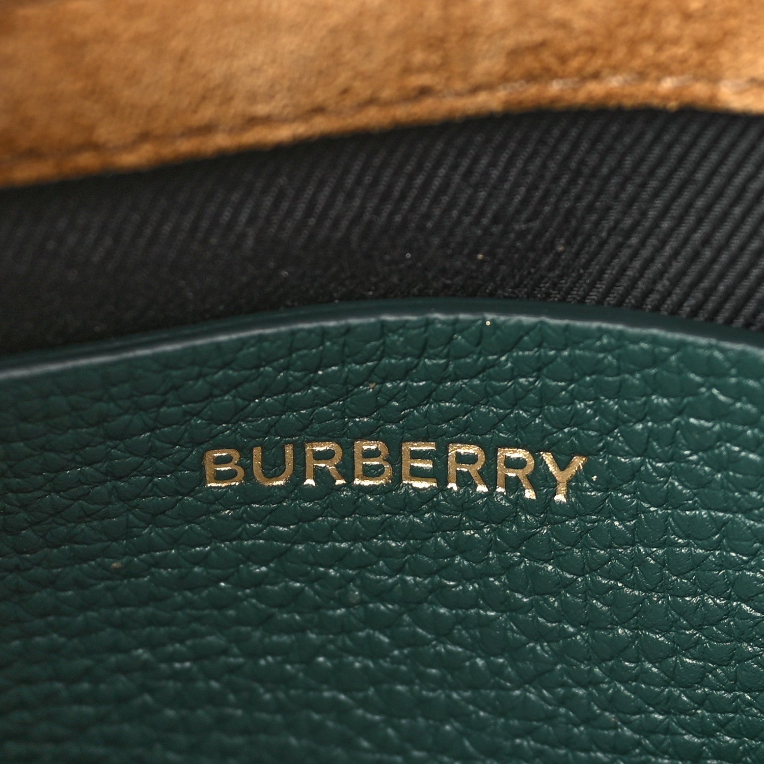 Burberry Derby Calfskin House Check Small Macken Crossbody Bag Vintage Green 6 of 10