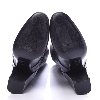 Saint Laurent Knee High Boots 38 Black 6 of 9