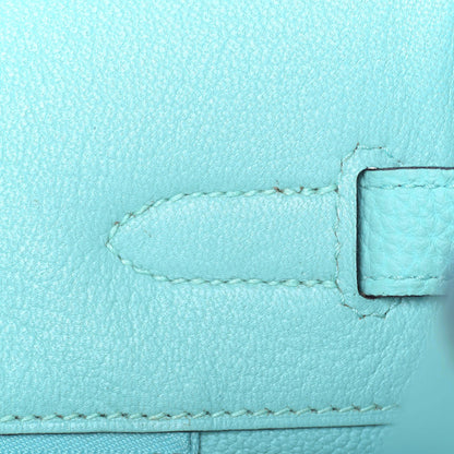 Hermes Togo Birkin 35 Bleu Atoll 23 of 48