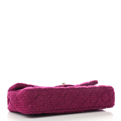 Chanel Tweed East West Flap Fuchsia 4 of 9