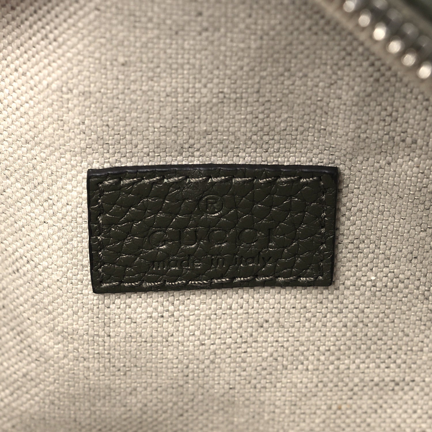 Gucci Piuma Calfskin Jumbo GG Embossed Small Belt Bag Dark Green 6 of 10