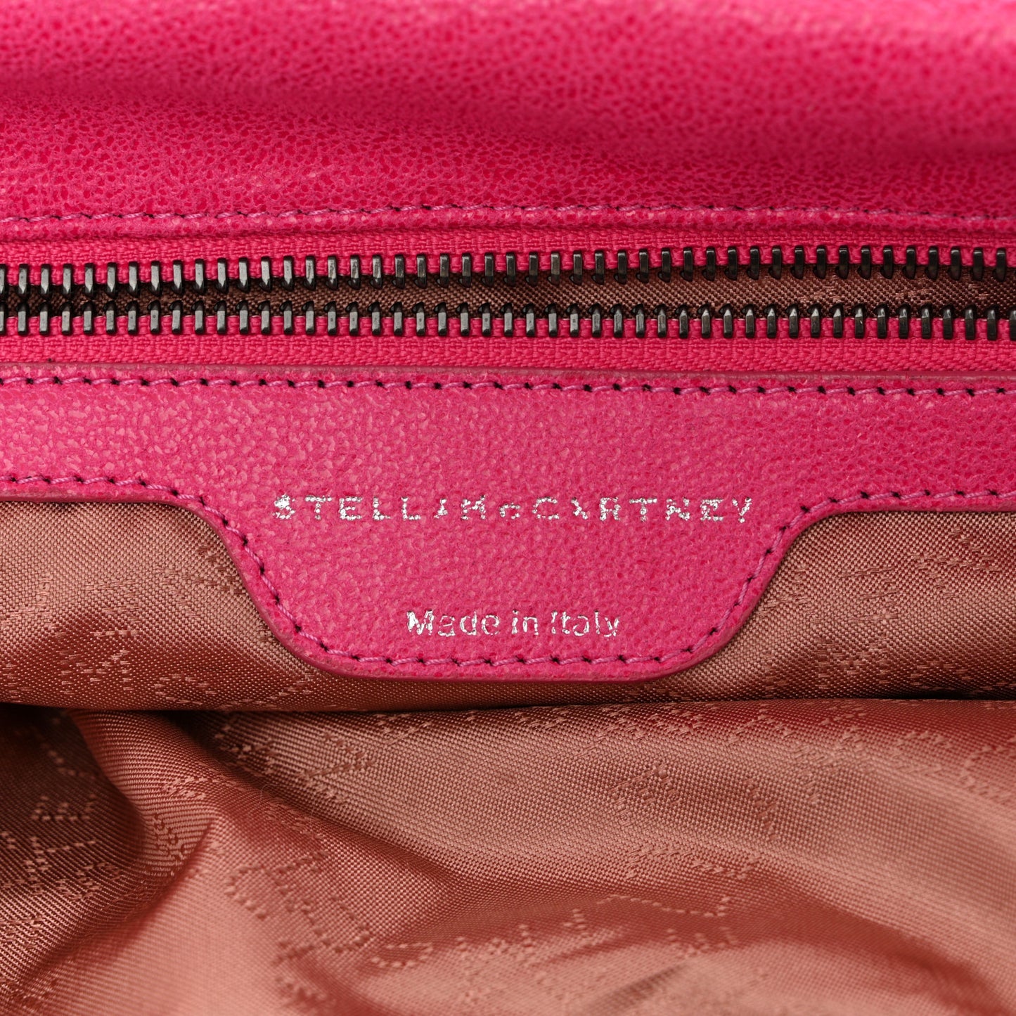 Shaggy Deer Small Falabella Tote Hot Pink