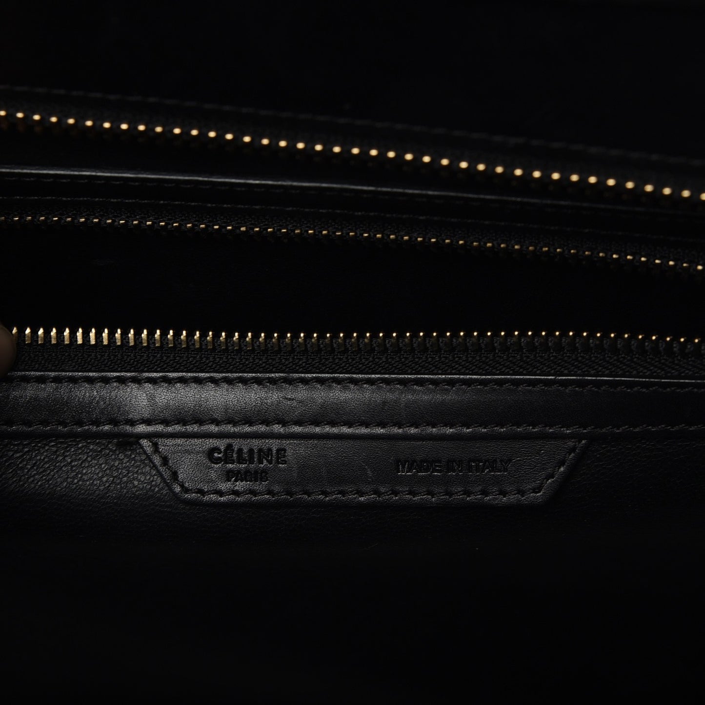 Calfskin Astrakhan Embossed Mini Luggage Black