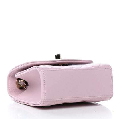 Chanel Lambskin Quilted Mini Trendy CC Clutch With Chain Light Pink 4 of 11