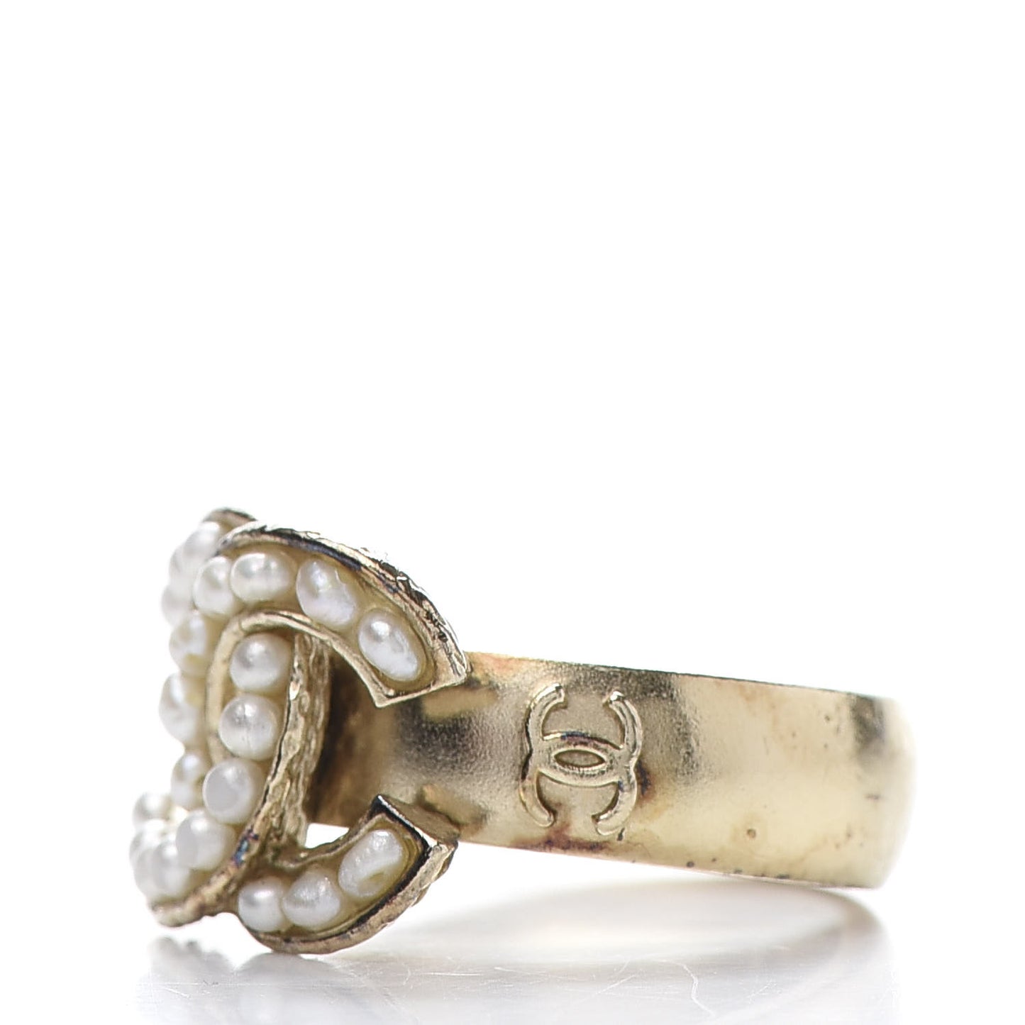 Pearl CC Ring 51 Gold
