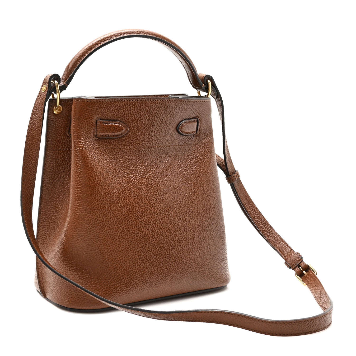 Mulberry Grained Calfskin Islington Bucket Bag Oak 3 of 9