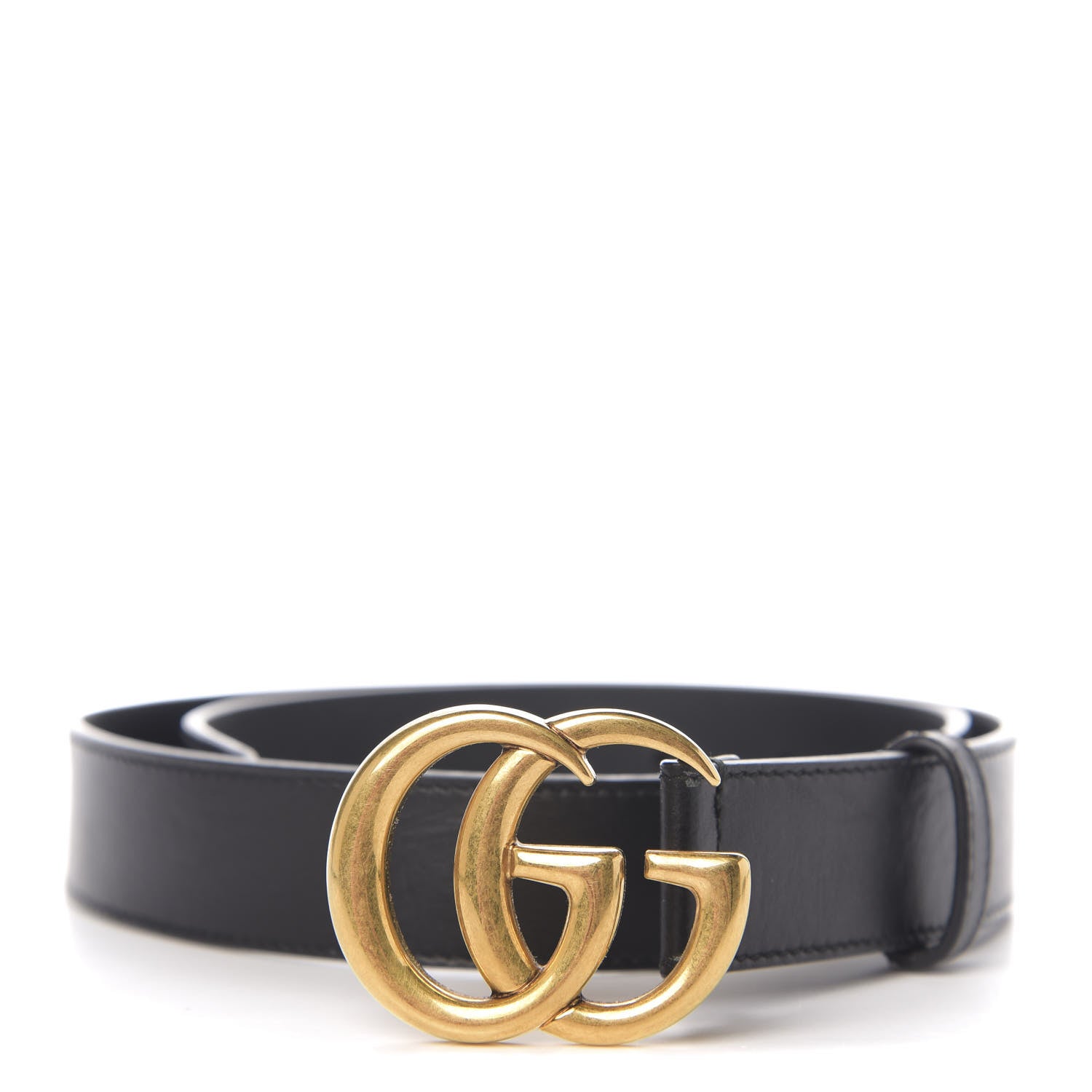 Gucci Calfskin Double G 30mm Belt 75 30 Black 1 of 6