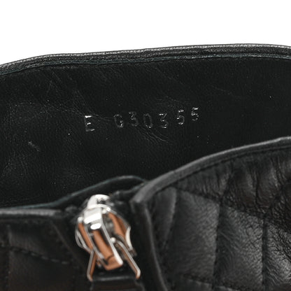 Chanel Lambskin Quilted Cap Toe CC Booties 41 Black 9 of 10