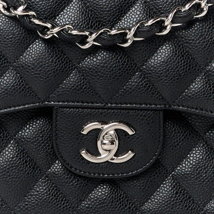Chanel Caviar Quilted Jumbo Double Flap Black 9 of 11