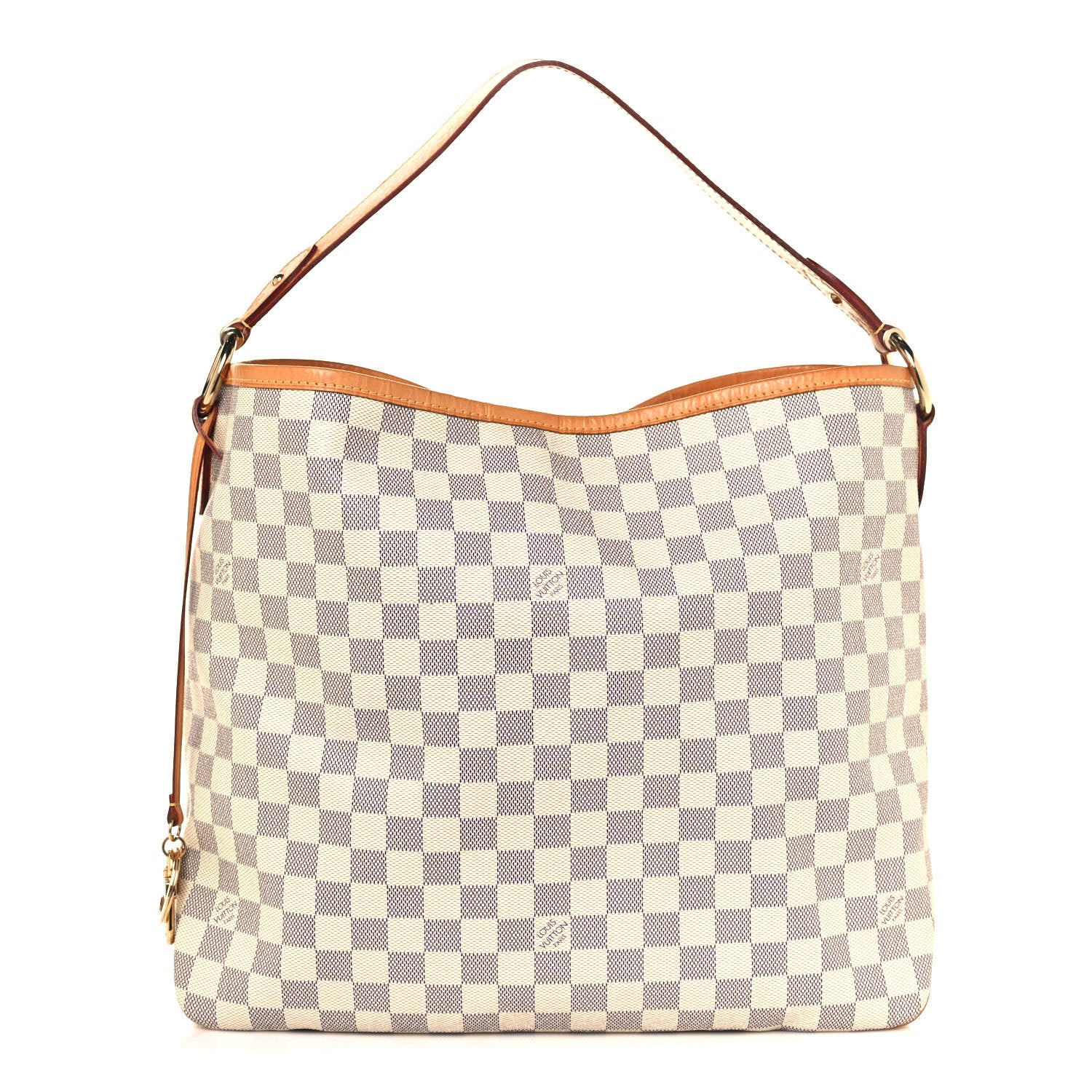 Louis Vuitton Damier Azur Delightful MM Rose Ballerine 1 of 18