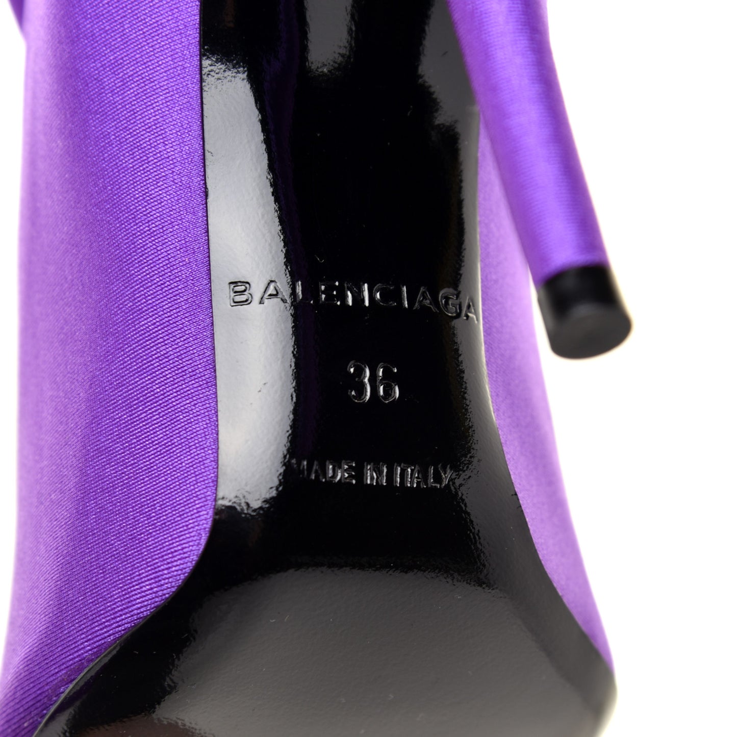 Spandex Pointed Toe Knife Thigh High Boots 36 Violet