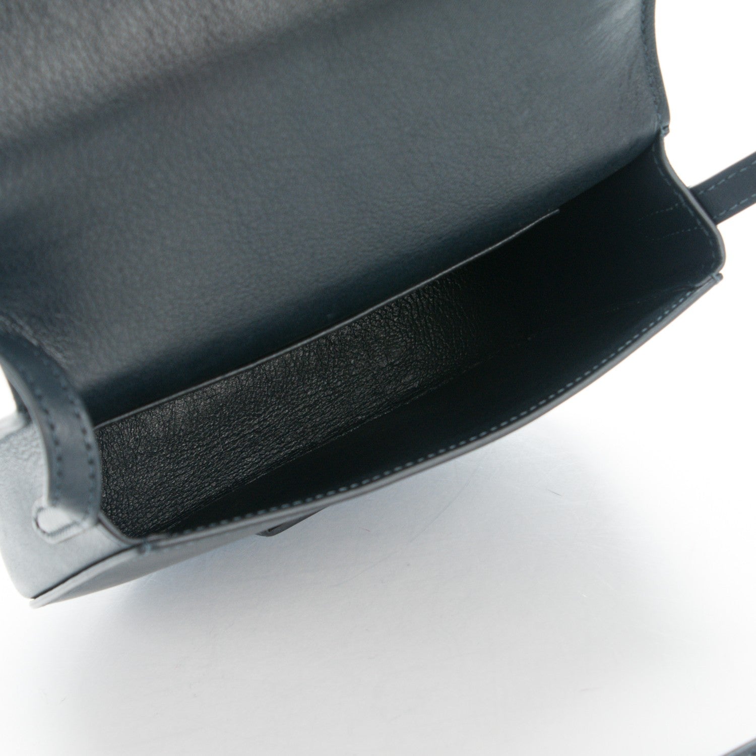 Celine Smooth Calfskin Small Trotteur Navy Blue 5 of 7