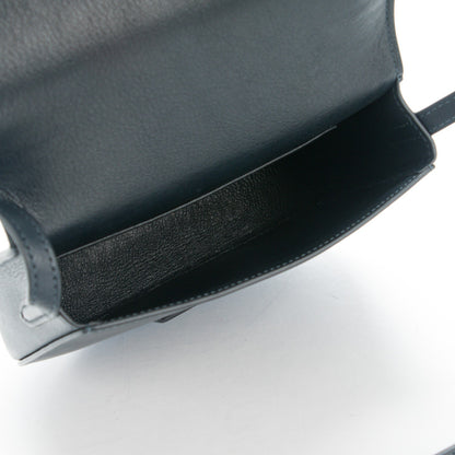 Celine Smooth Calfskin Small Trotteur Navy Blue 5 of 7