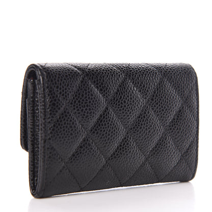 Chanel Caviar Quilted Flap Card Holder Black 3 of 9