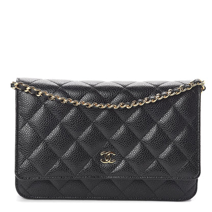 Chanel Caviar Quilted Wallet On Chain WOC Black 1 of 11