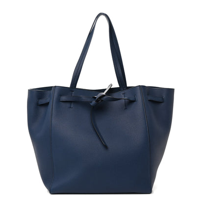 Celine Soft Grained Calfskin Small Belt Cabas Phantom Deep Blue 1 of 14