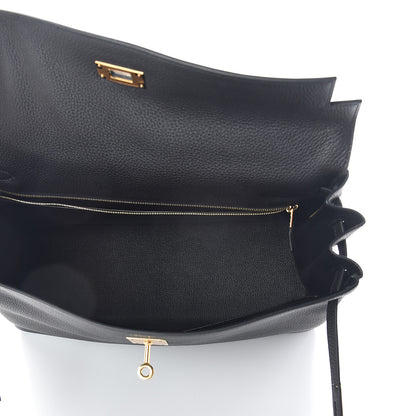 Hermes Togo Kelly Retourne 35 Black 6 of 33