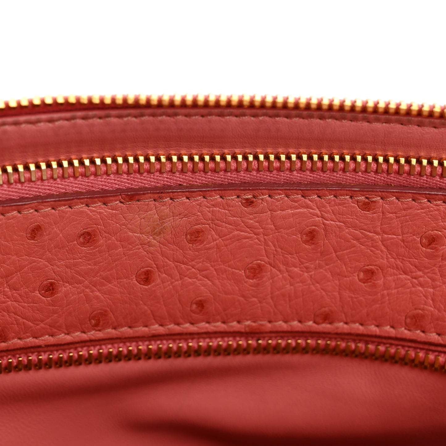 Ostrich Large Galleria Double Zip Tote Begonia