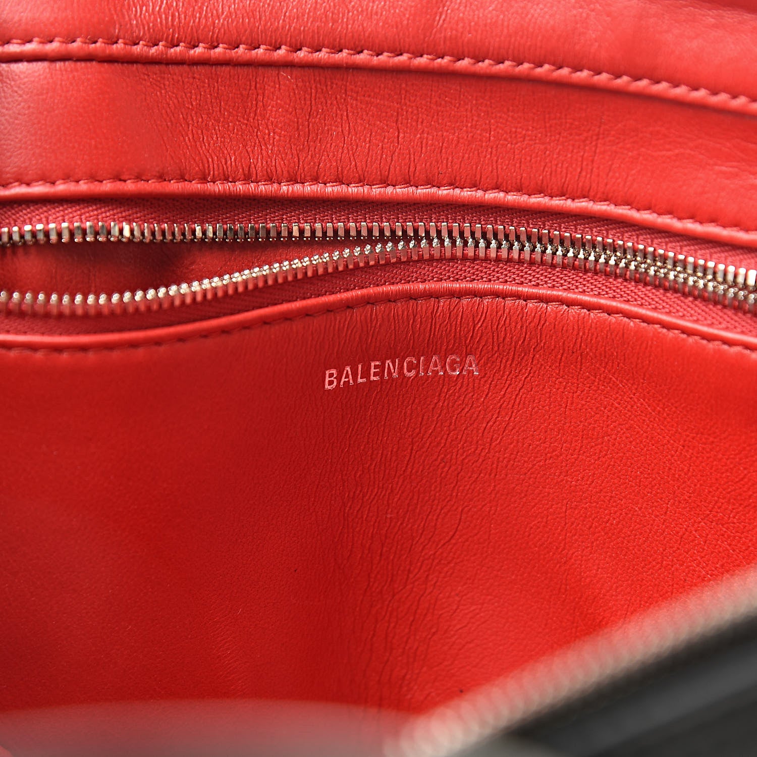 Balenciaga Calfskin XS Triangle Chain Duffle Black 6 of 10