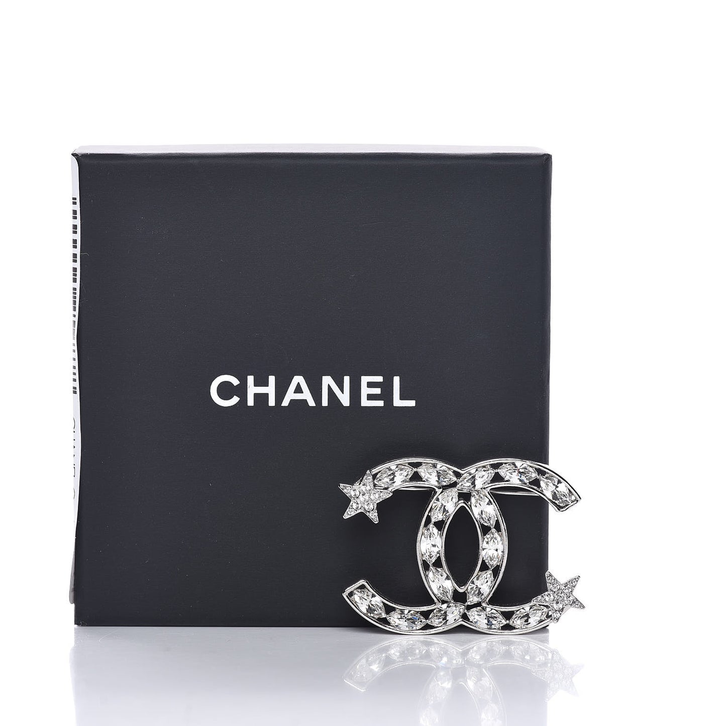 Crystal Starfall CC Brooch Silver