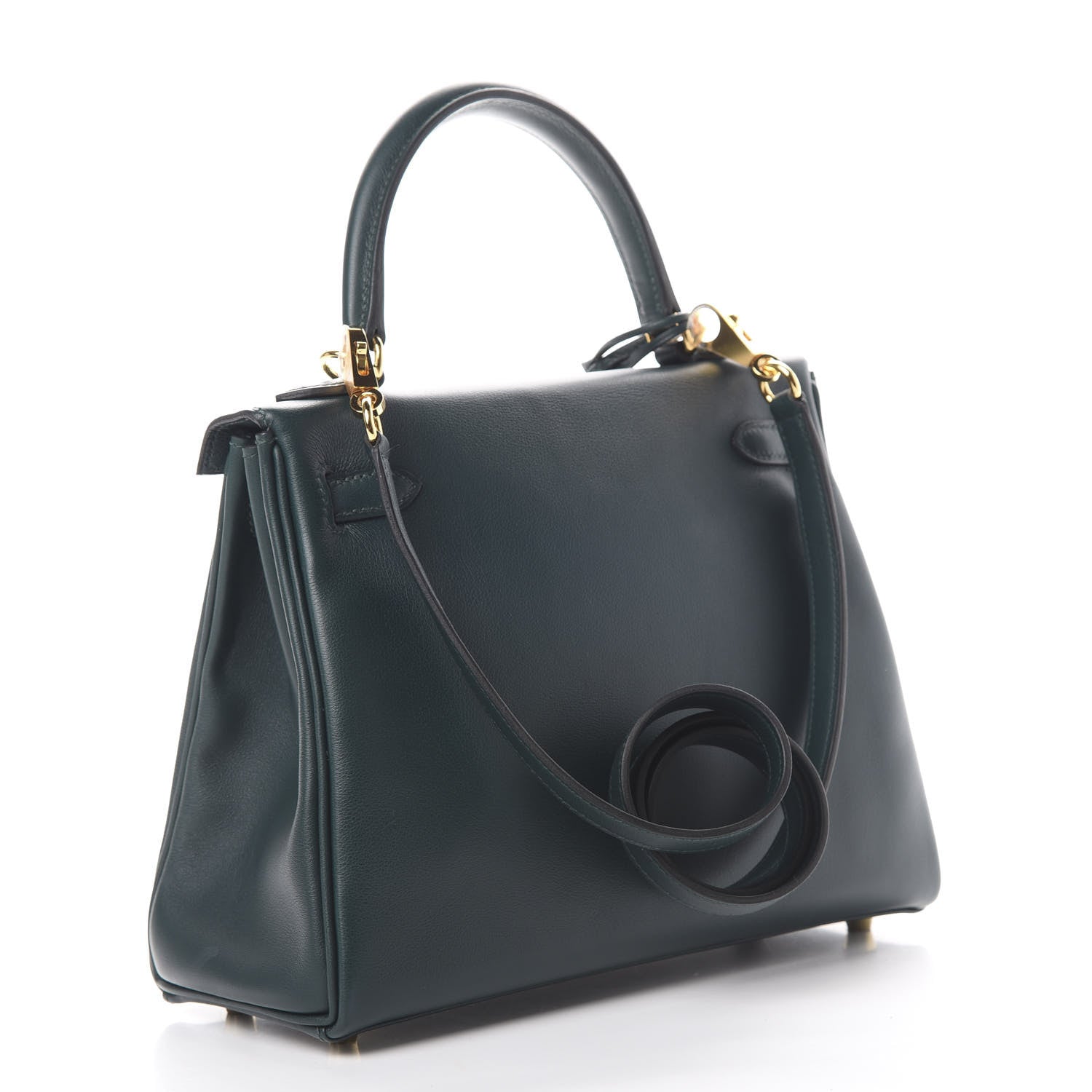 Hermes Swift Kelly Retourne 25 Vert Cypress 2 of 11