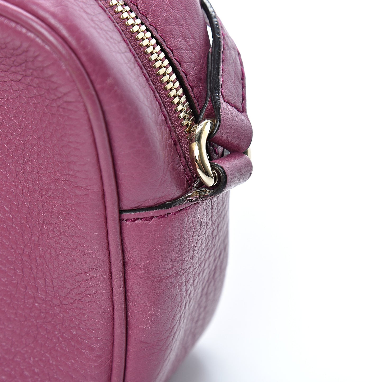 Pebbled Calfskin Small Soho Disco Bag Peonia Flower