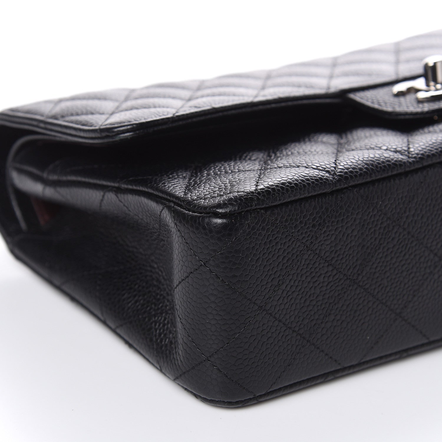 Chanel Caviar Quilted Medium Double Flap Black 8 of 12