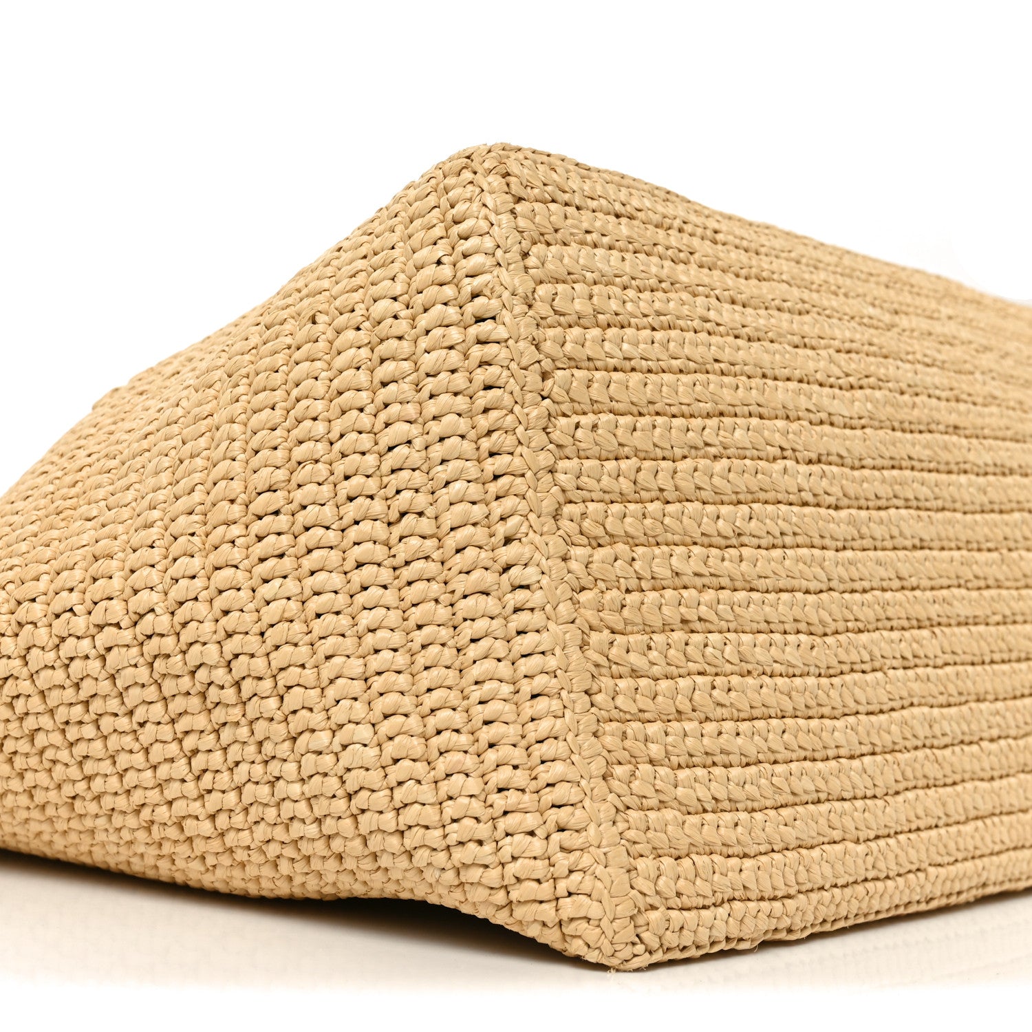 Saint Laurent Raffia Logo Tote Naturel 8 of 9