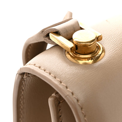 Saint Laurent Smooth Calfskin Le Carre Satchel Dark Beige 12 of 17