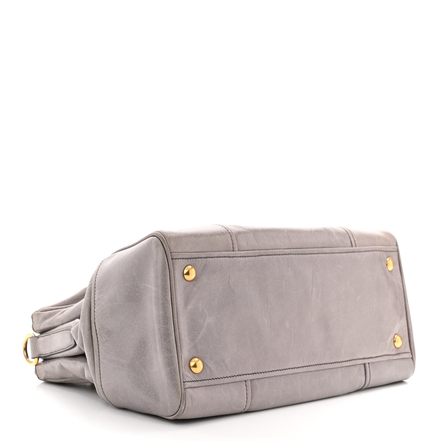Vitello Shine Top Handle Satchel Peltro