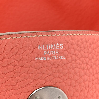 Hermes Taurillon Clemence Lindy 30 Crevette 6 of 13
