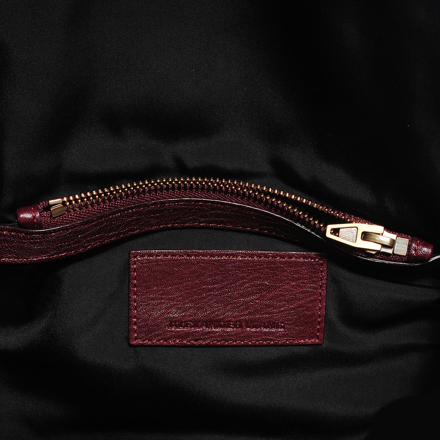 Pebbled Lambskin Rockie Beet Antique Brass Hardware