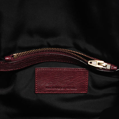 Alexander Wang Pebbled Lambskin Rockie Beet Antique Brass Hardware 5 of 6