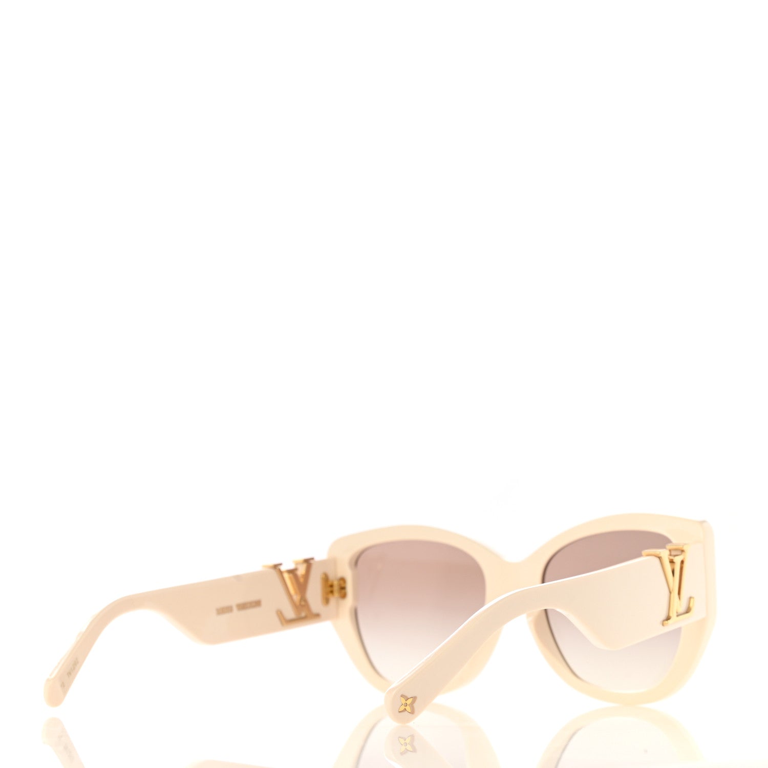 Louis Vuitton LV Icon Cat Eye Sunglasses Z1734E Cream 1153689