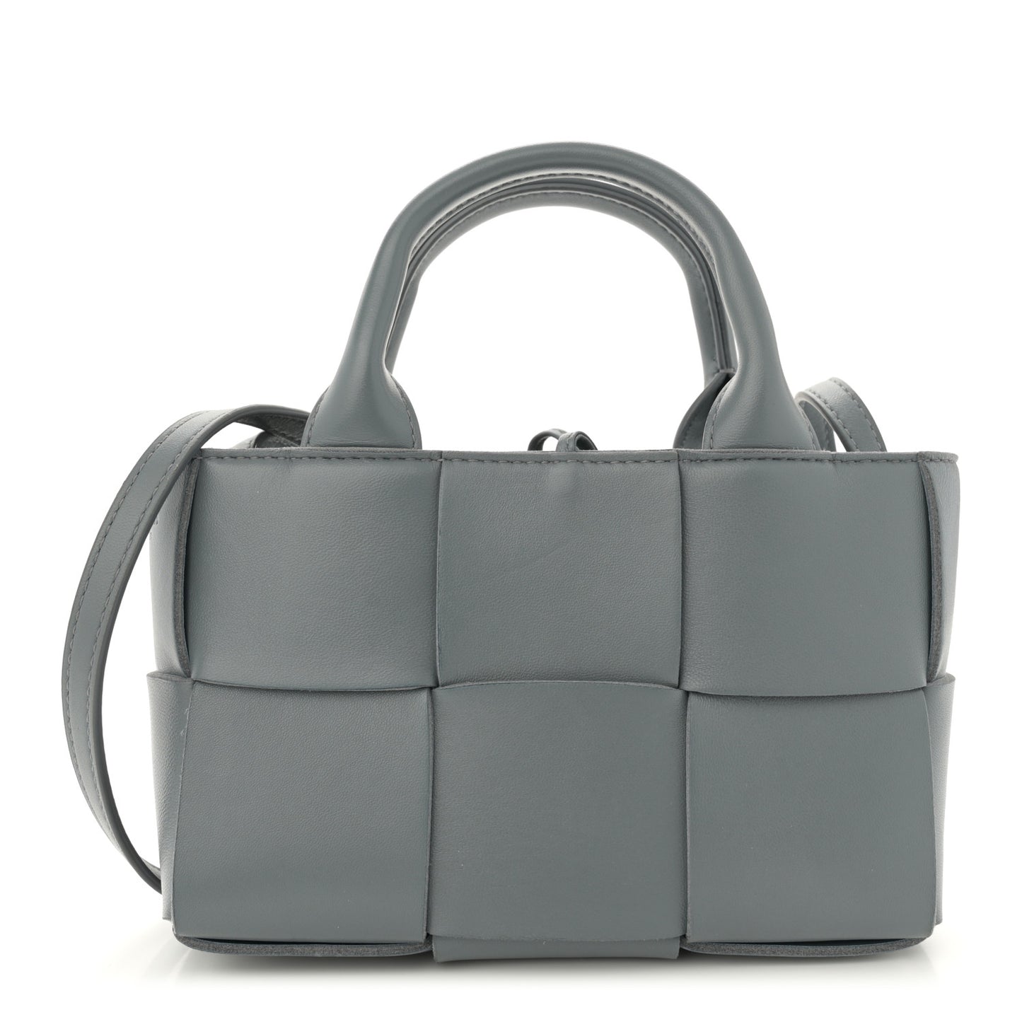 Nappa Maxi Intrecciato Mini Arco Tote Thunder