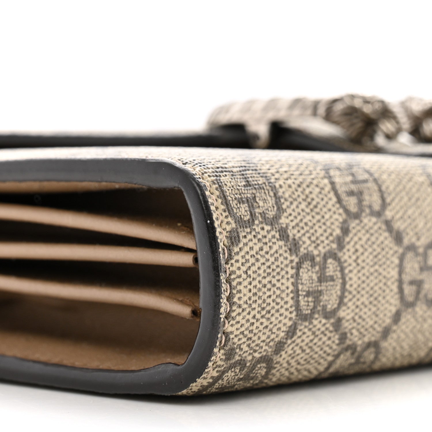 Gucci GG Supreme Monogram Mini Dionysus Chain Wallet Beige Taupe 11 of 13